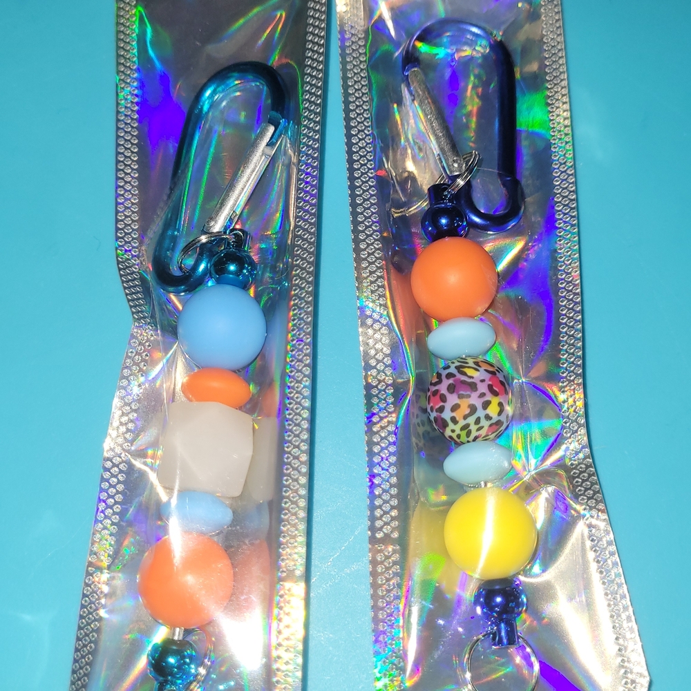 Vibrant Beaded Keychain Set for Kids